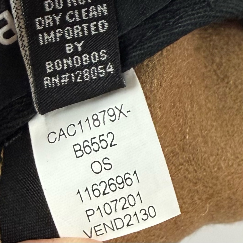 Bonobos x Toys R Us Geoffrey Embroider 100% Wool Baseball Cap Brown Mens OS NWT - Picture 9 of 10